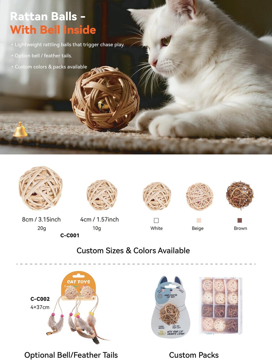 Rattan Balls C-C001 · C-C002