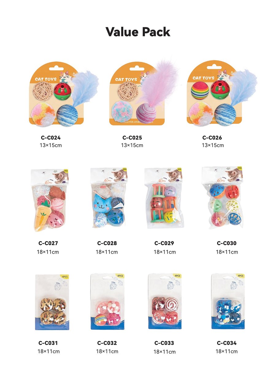 Value Packs C-C024 – C-C034