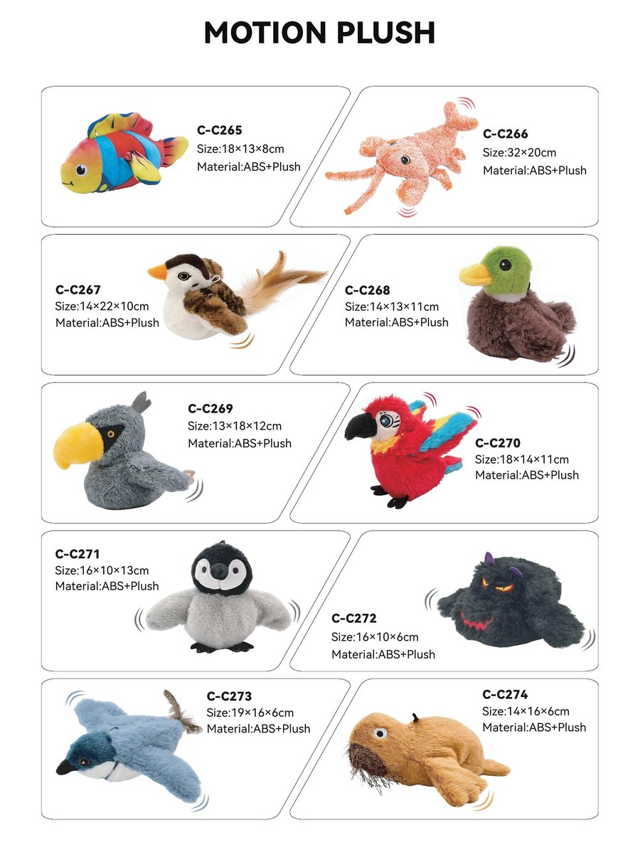 Motion Plush C-C265 – C-C274