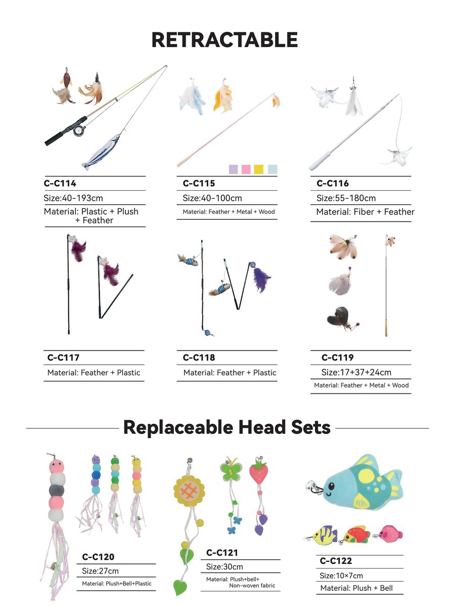 Retractable Wands C-C114 – C-C122