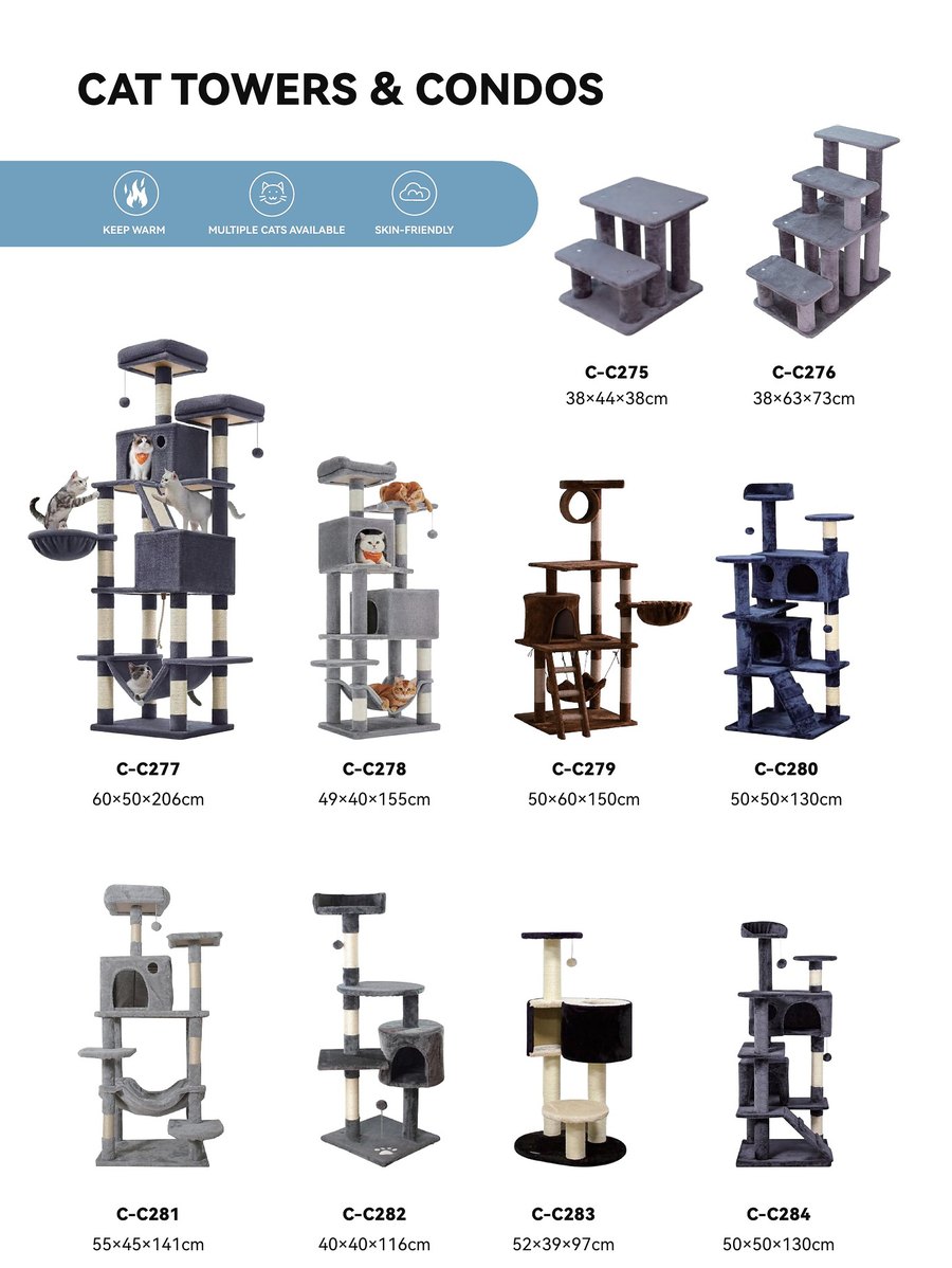 Cat Towers & Condos C-C275 – C-C284