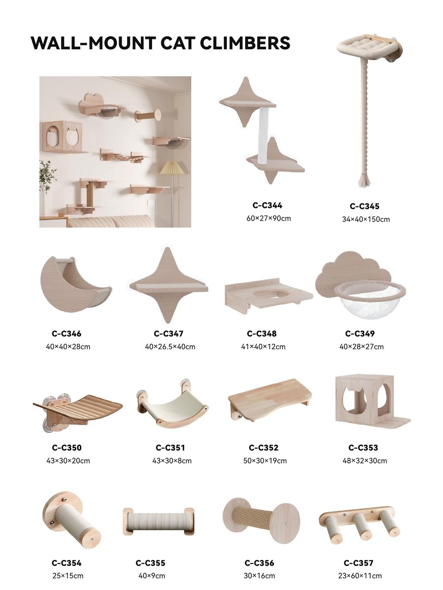 Wall-Mount Climbers C-C344 – C-C357
